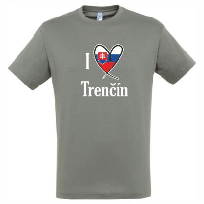 Tričko I Love Trenčín pánske