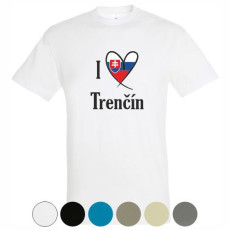 Tričko I Love Trenčín pánske
