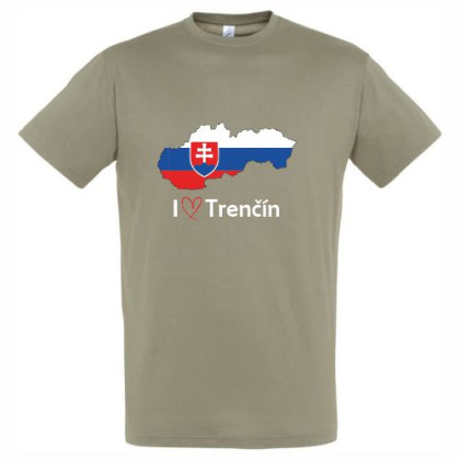 Tričko Trenčín mapa pánske