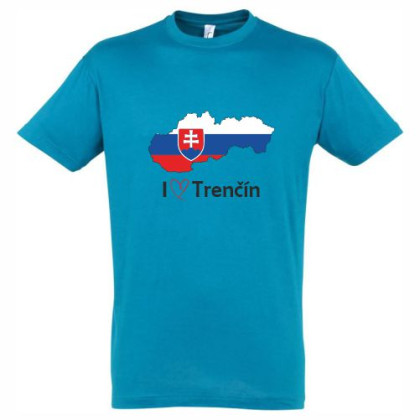 Tričko Trenčín mapa pánske