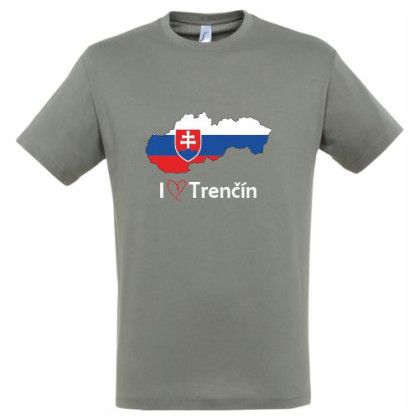 Tričko Trenčín mapa pánske